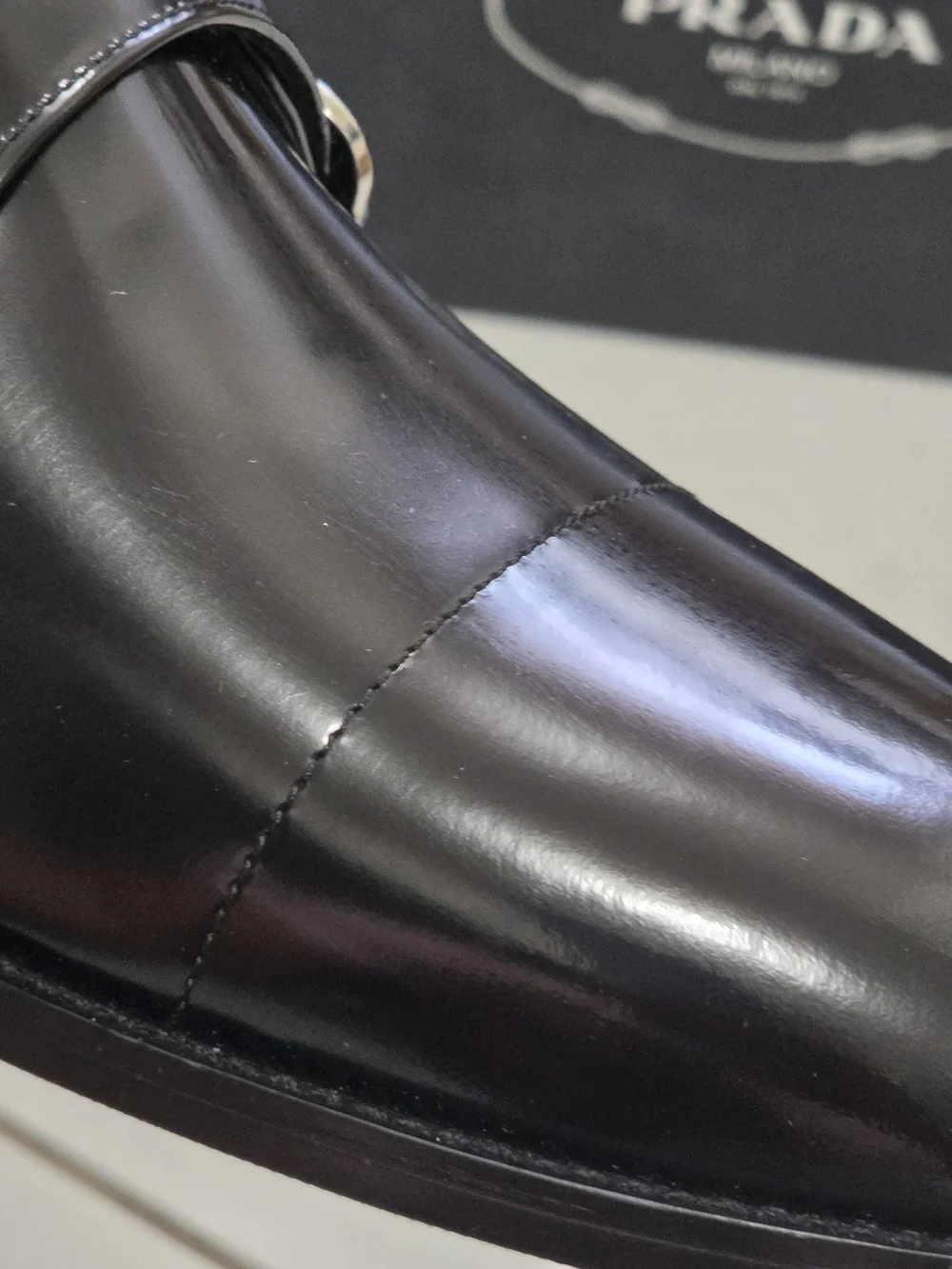 Prada Double Monk Strap Shoes, 9